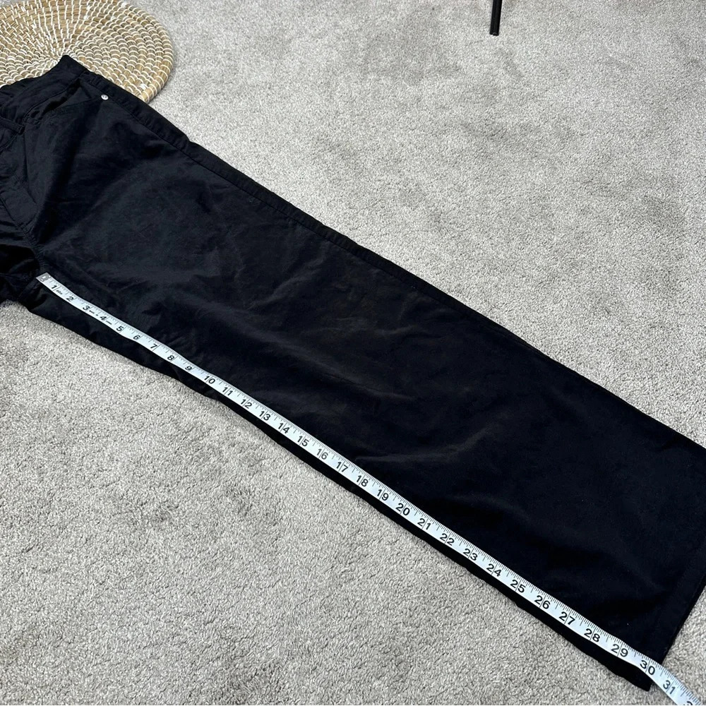 NEW J. Jill Velveteen High Rise Full Straight Leg Pants in Black Size 16 - Picture 15 of 16